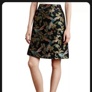 Leifsdottir Anthropologie Shangri-la Jacquard Skirt Sz12